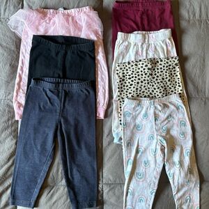 7 piece baby leggings size 18months